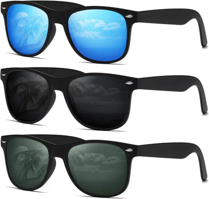 Sunglasses Men Polarized Sunglasses for Womens Trendy Retro Mirror Lens for Driving Fishing UV400 Protection