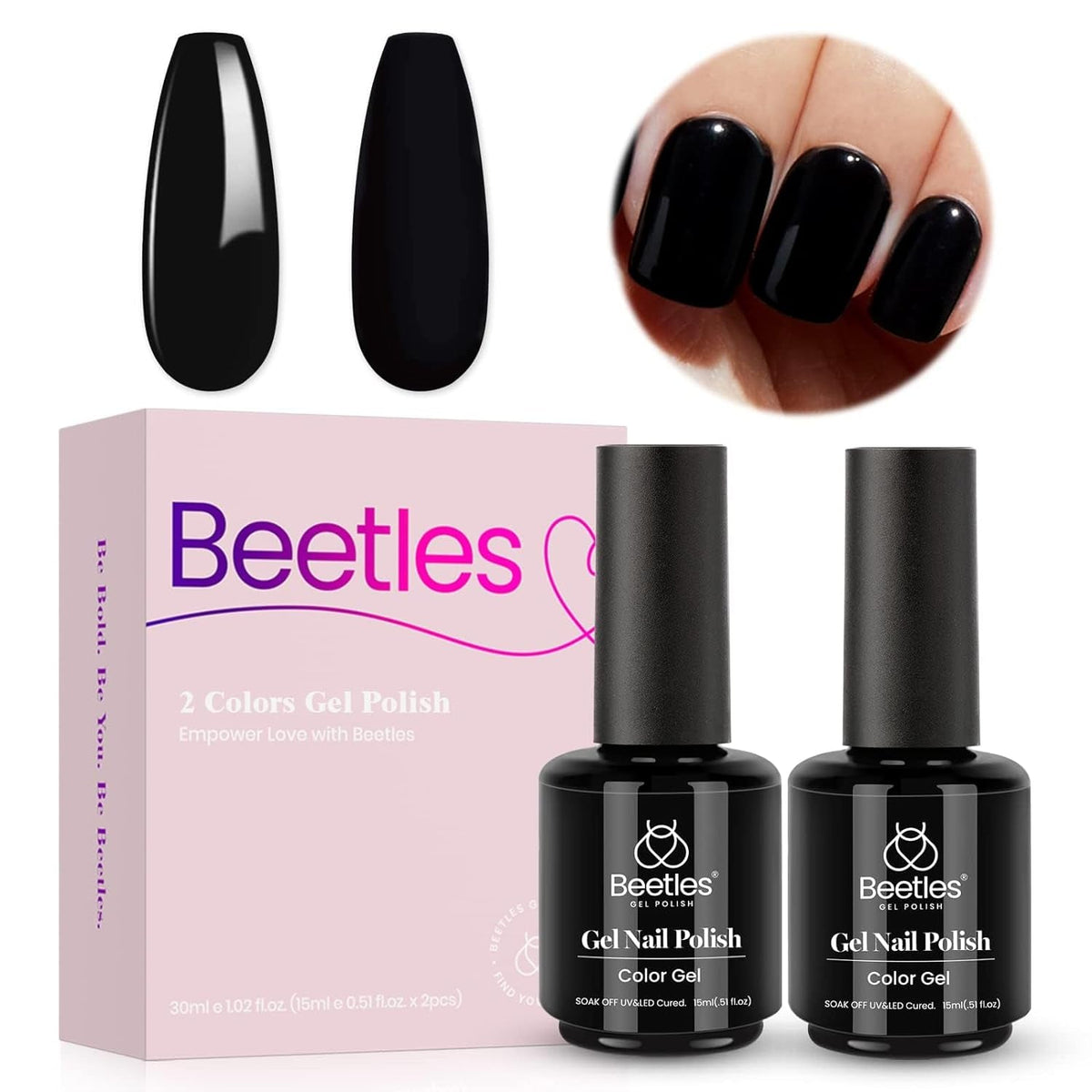 Beetles Neutral Gel Nail Polish 15ml Nude Pink Polish Set Pink Jelly Soak Off U V LED Nail Lamp Translucent Nail Art Gel