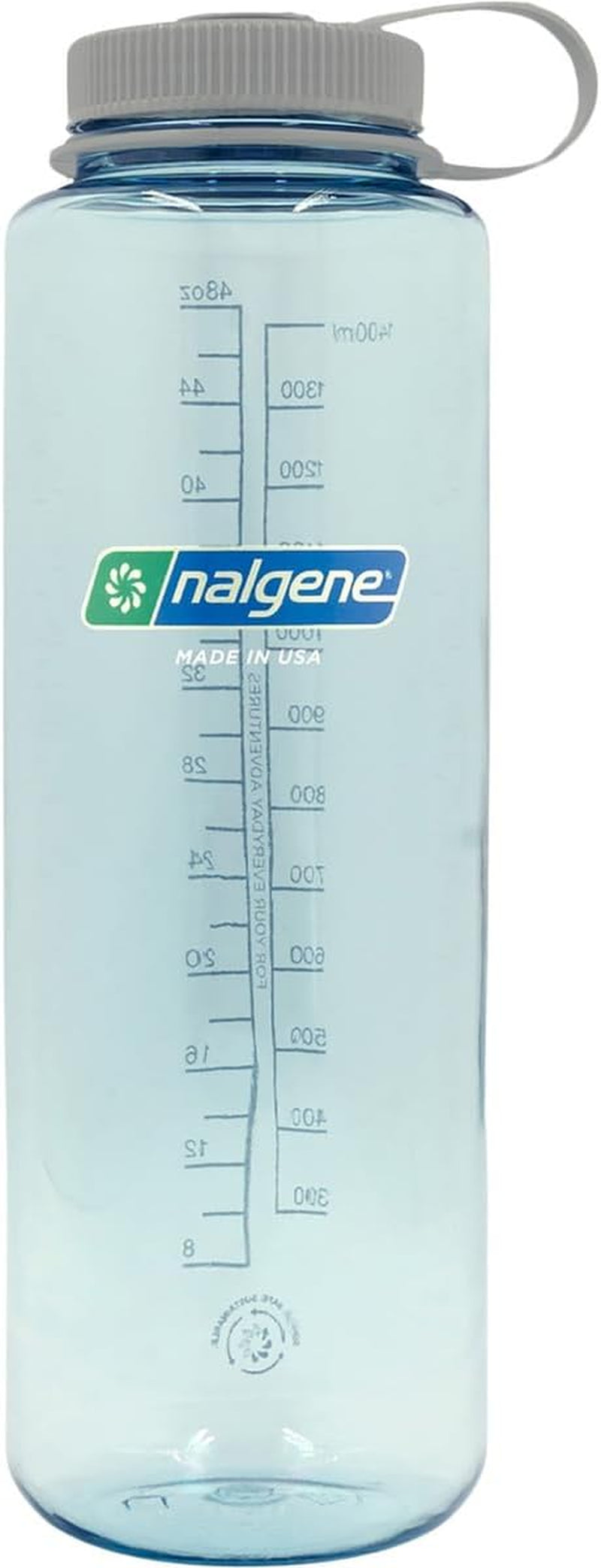 Sustain Tritan Bpa-Free Water Bottle Made with Material Derived from 50% Plastic Waste (Using ISCC Certified Mass Balance), 48 OZ, Wide Mouth, Seafoam
