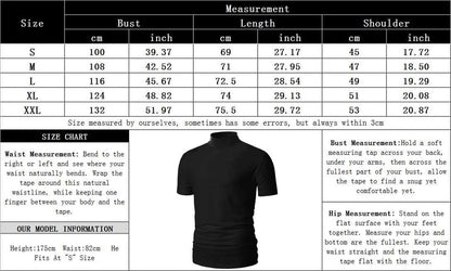 Mens Casual Turtleneck Mock Neck T Shirt Slim Fit Short Sleeve Summer Basic Tops