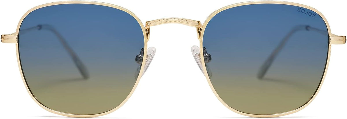 Square Polarized Sunglasses for Men Women Classic Vintage Retro Style
