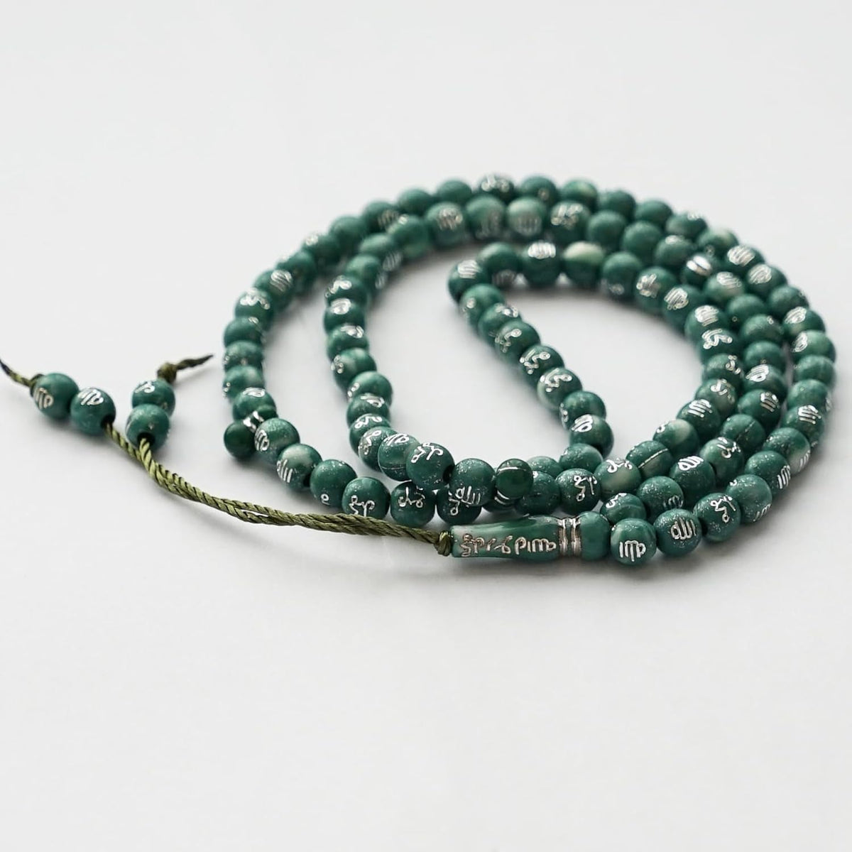 Tasbih Prayer Beads Allah & Muhammad Engraved Islamic Prayer Rosary Beads Muslim Islam Misbaha Tasbeeh Sibha 99 Prayer Beads Necklace