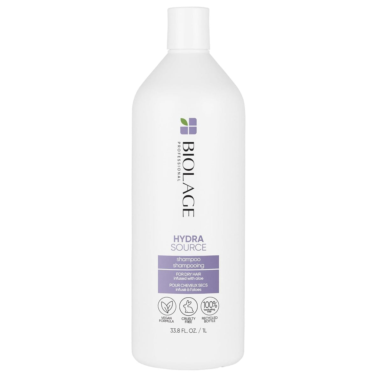Hydra Source Shampoo - Softens & Adds Shine, for Dry Hair, Infused with Micro-Filtered Aloe Vera & Fermented Hyaluronic Acid, Vegan & Paraben-Free, Packaging May Vary