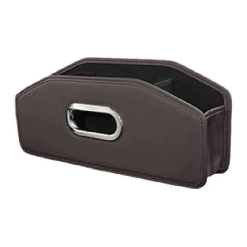 SEAMETAL Car Backseat Organizer Storage Box with Hook Auto Interior Decoration Drink Cup Tissue Holder Travel Accessories