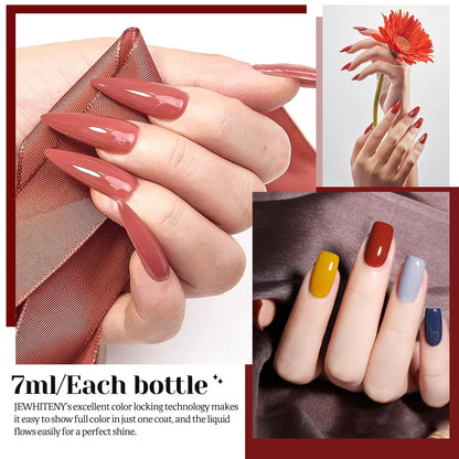 30PCS Gel Nail Polish Kit 27 Colors Gel Polish Set Gel Nail Kit Soak Off Nail Gel Polish Set for Manicure Nail Art Salon/Home Starter Kit