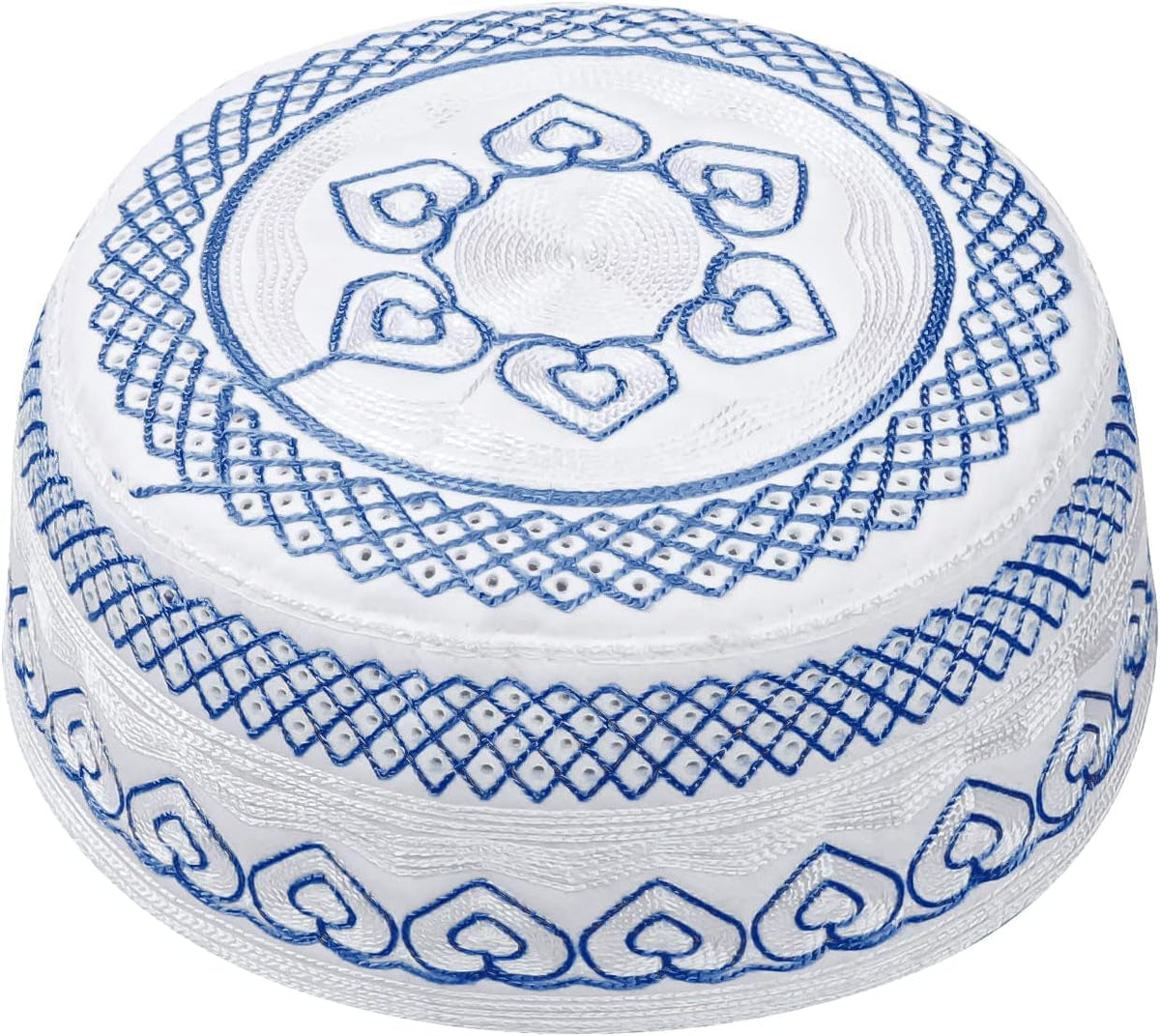 Muslim Prayer Kufi Hat for Men Boys Islamic Beanie Skull Cap Prayer Headwear Embroidery Kofia Topi Sun Hat Ramadan Eid Gift