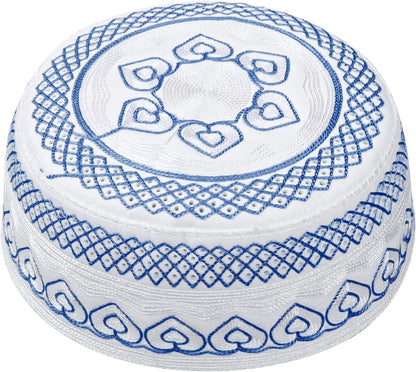 Men Muslim Prayer Kufi Hat Prayer Headwear Cap Islamic Beanie Skull Cap Embroidery Kofia Topi Sun Hat
