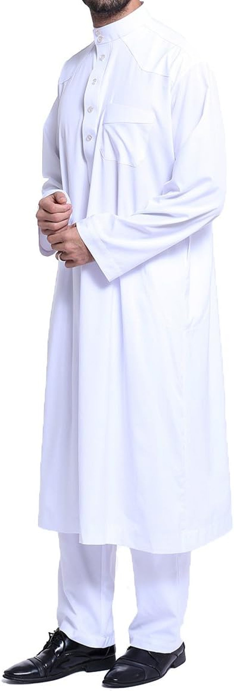 Loose Style Middle East Kaftan Dubai Arab Muslim Islamic Men'S Clothing Suit Shirt Pants