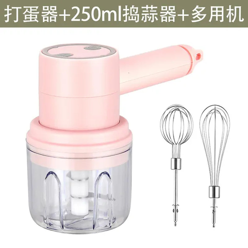 Wireless 3 Speed Mini Mixer Electric Food Blender Handheld Egg Beater Automatic Cream Food Cake Baking Dough Hand Mixer Electric