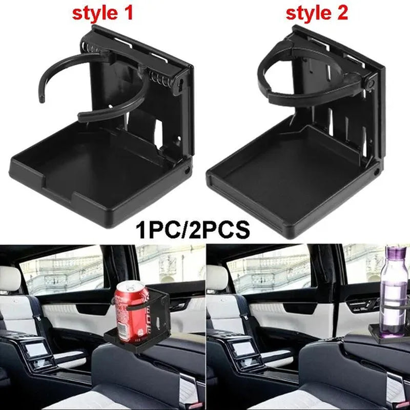 1/2PCS Cup Drink Holder Folding Car Cup Holder Water Bottle Holder Front Cup Holder Stand for Car Boat Truck Yacht SUV RV Van Cup Tray
