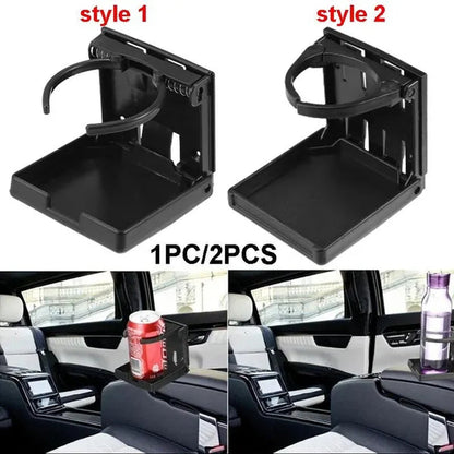 1/2PCS Cup Drink Holder Folding Car Cup Holder Water Bottle Holder Front Cup Holder Stand for Car Boat Truck Yacht SUV RV Van Cup Tray