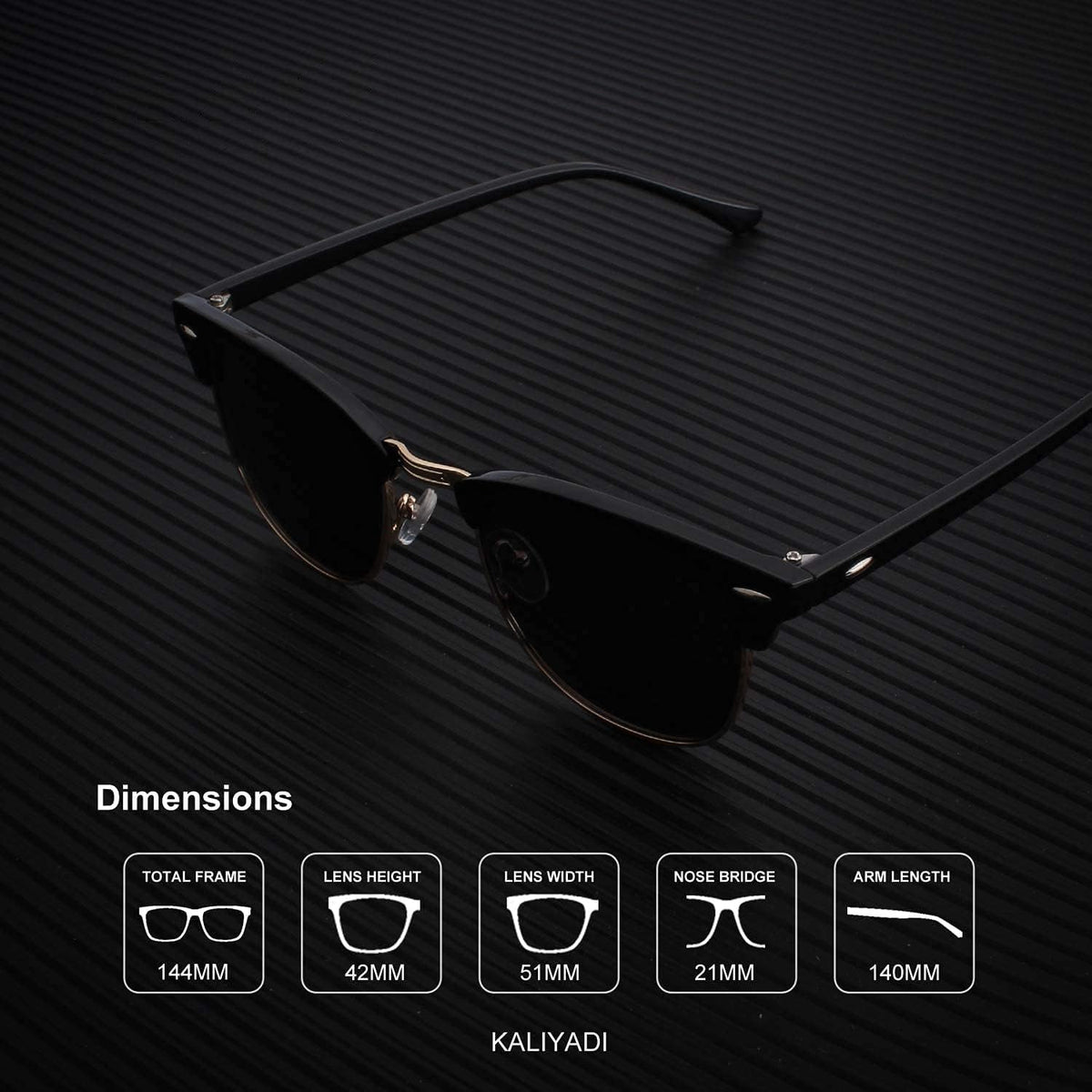 Sunglasses Men Polarized Sunglasses for Men Women Unisex Semi-Rimless Frame Retro Driving Sun Glasses UV Blocking