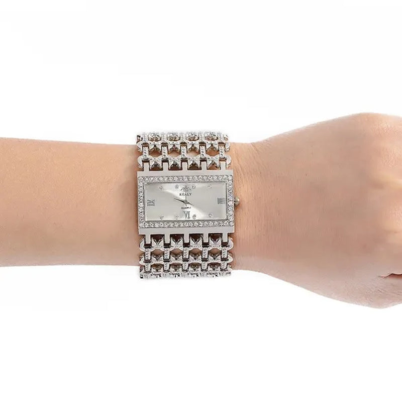 2016 Brand New Stainless Steel Chain Fashion Gold Watch Women Wristwatch Alloy Square Watch Student Bracelet Relogios Feminino