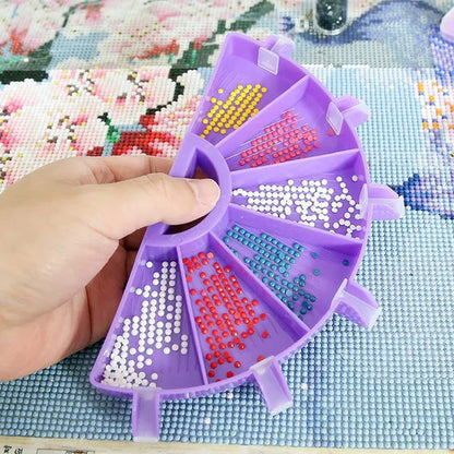 5D DIY Diamond Painting Tool Funnel Design Plastic Tray Diamond Embroidery Accessories Diamond Cross Stitch Tool Sets Bead Sorti