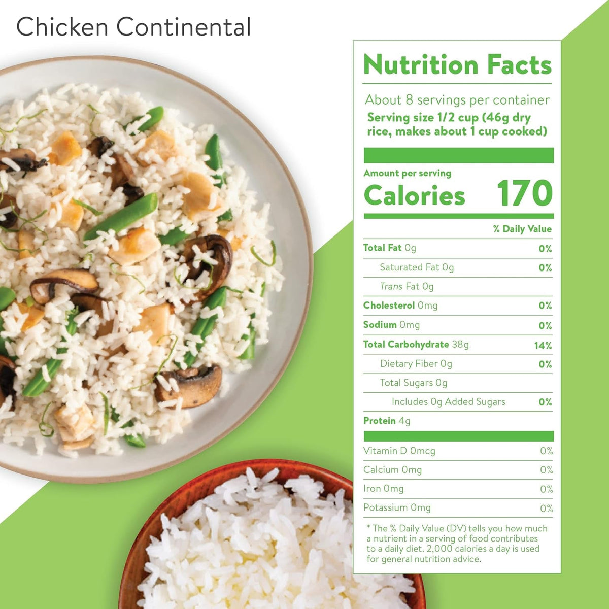 White Rice, Instant White Rice for Quick Dinner Meals, 14-Ounce Box