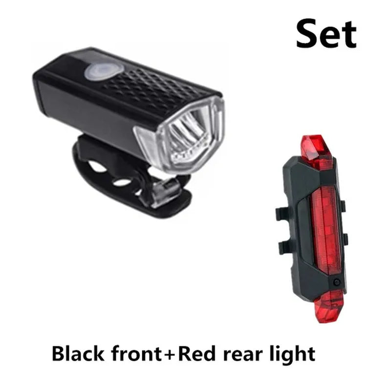Newest Bike Light USB Rechargeable 300 Lumens Bicycle Lamp Front Headlight Flashlight Bicycle Light Bicycle Accessories