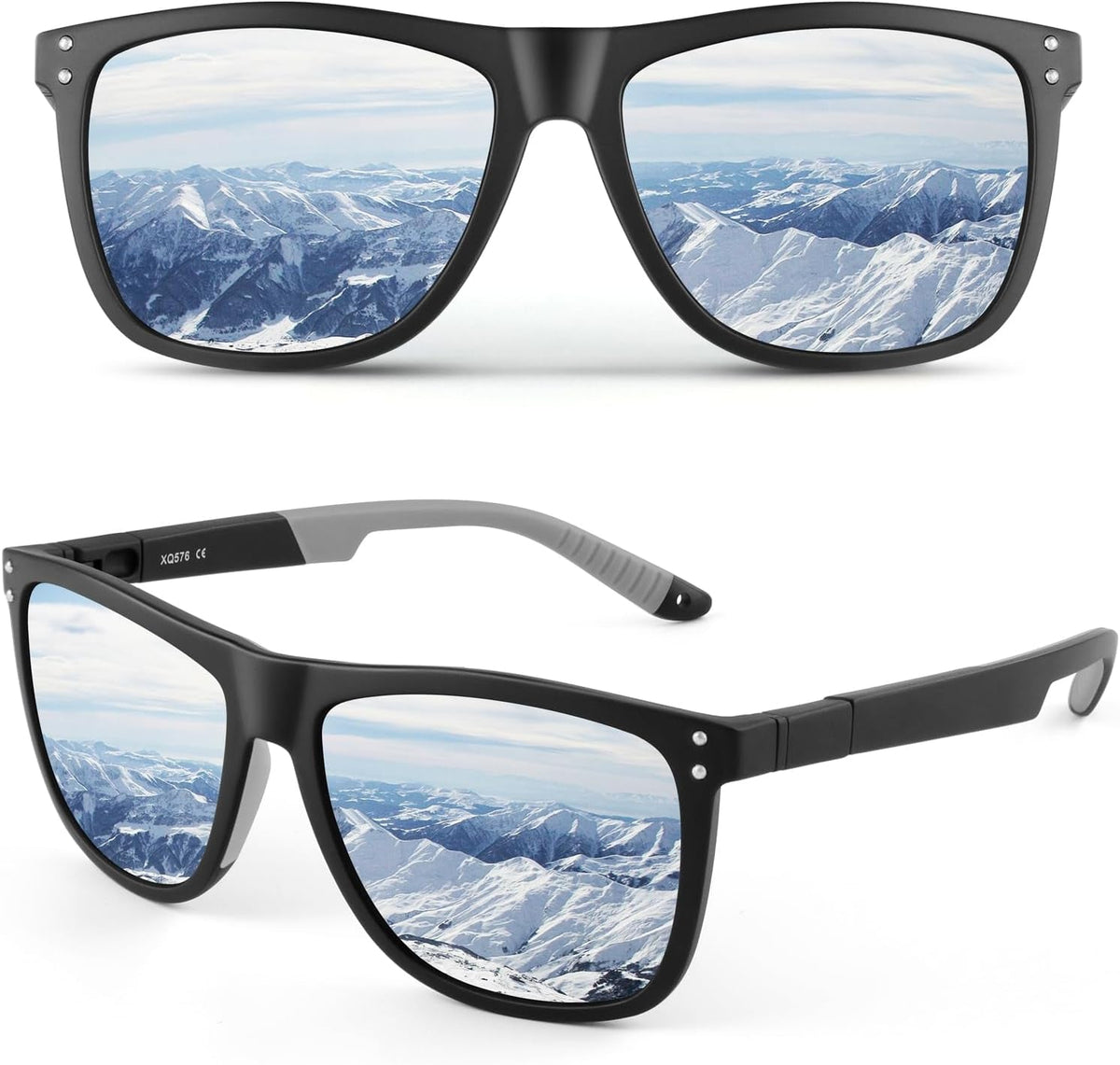 Polarized Sports Sunglasses For Men Women,Sports Sunglasses For Baseball Running Cycling TR90 Frame UV400 Protection