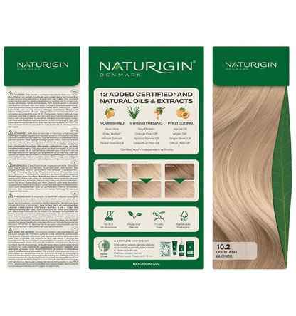 Permanent Hair Dye, 10.2 Light Ash Blonde, Ammonia and Paraben Free, up to 100% Gray Hair Coverage, Long Lasting, Vegan, Cruelty Free