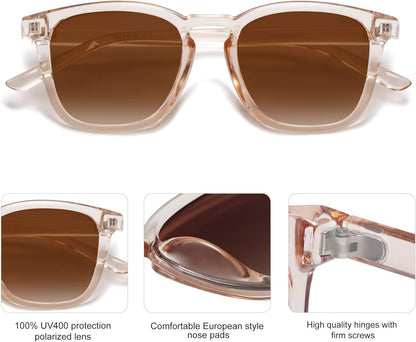 Polarized Sunglasses for Women Men Classic Vintage Style Shades