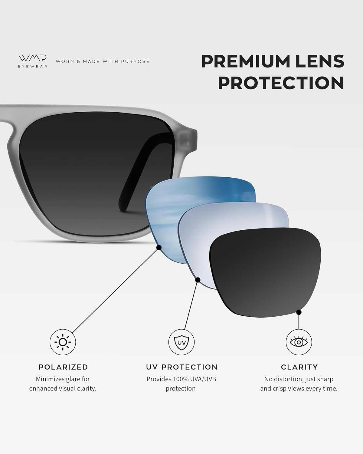 Polarized Modern Aviator One-Bridge Square Mens Sunglasses