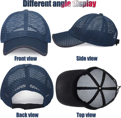 Summer Mesh Baseball Cap for Men Adjustable Breathable Caps Women Men'S Hat Quick Dry Hats Casual Trucker Hat