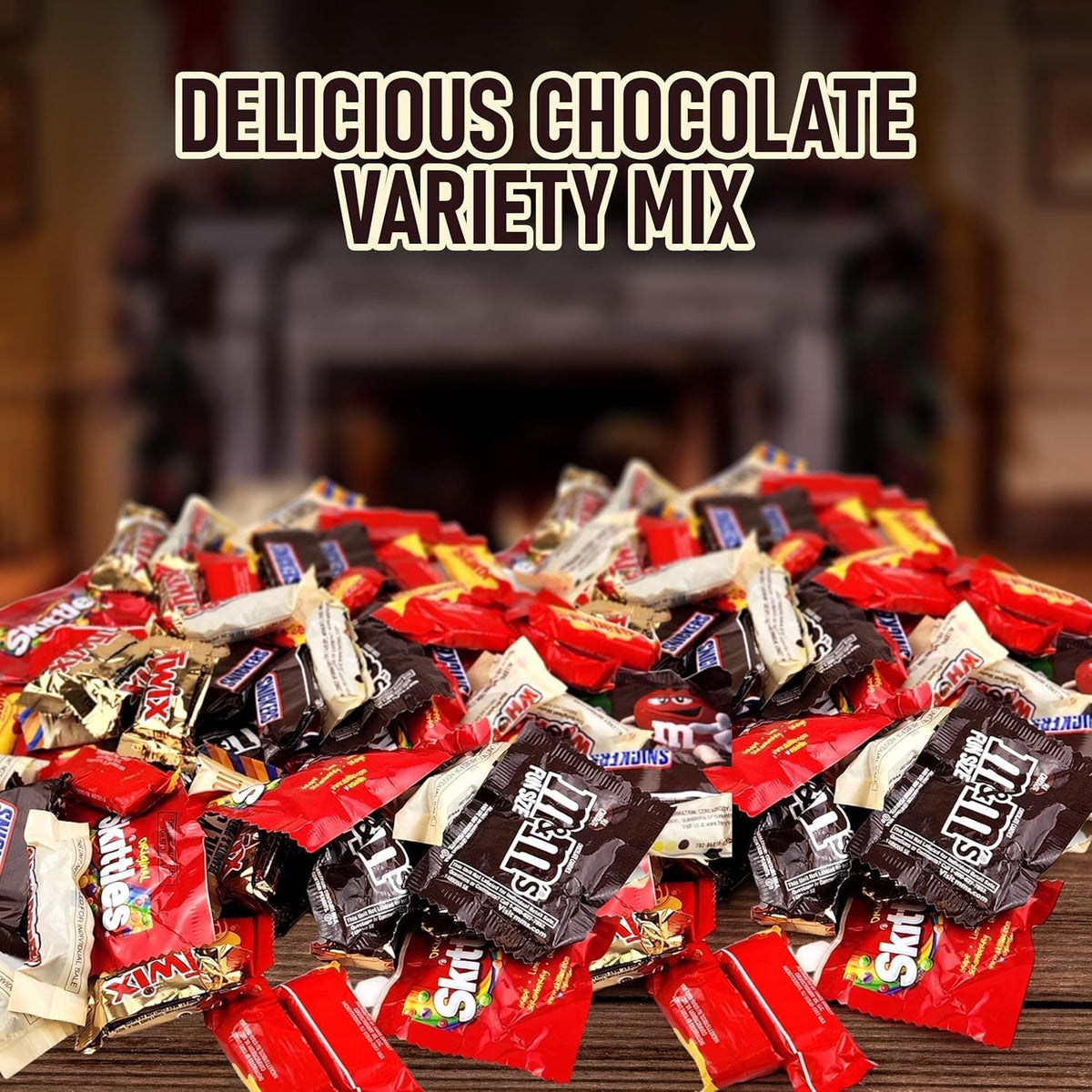 KATIES KANDY KORNER Individually Wrapped Chocolate Mix Bulk of Gold, Twix, M&M, Skittles, Starburst, Snickers, Whoppers, Assorted Candy for Holidays, Christmas, Birthdays - 5Lb