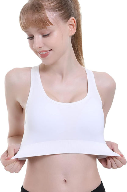 Sports Bras for Women Padded High Impact Seamless Criss Cross Back Workout Tops Gym Activewear Bra