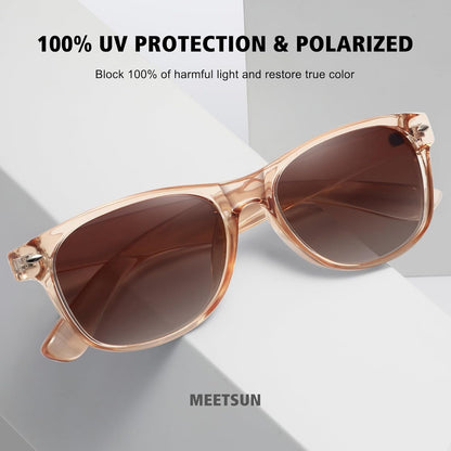 Classic Polarized Sunglasses for Women Men Trendy Retro Sun Glasses for Driving UV Protection (3 Pack)