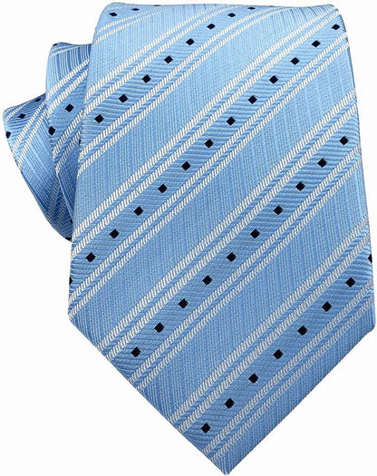 Men'S Gingham Check Stripe Ties Pattern Business Formal Designer Neckties 3.15"
