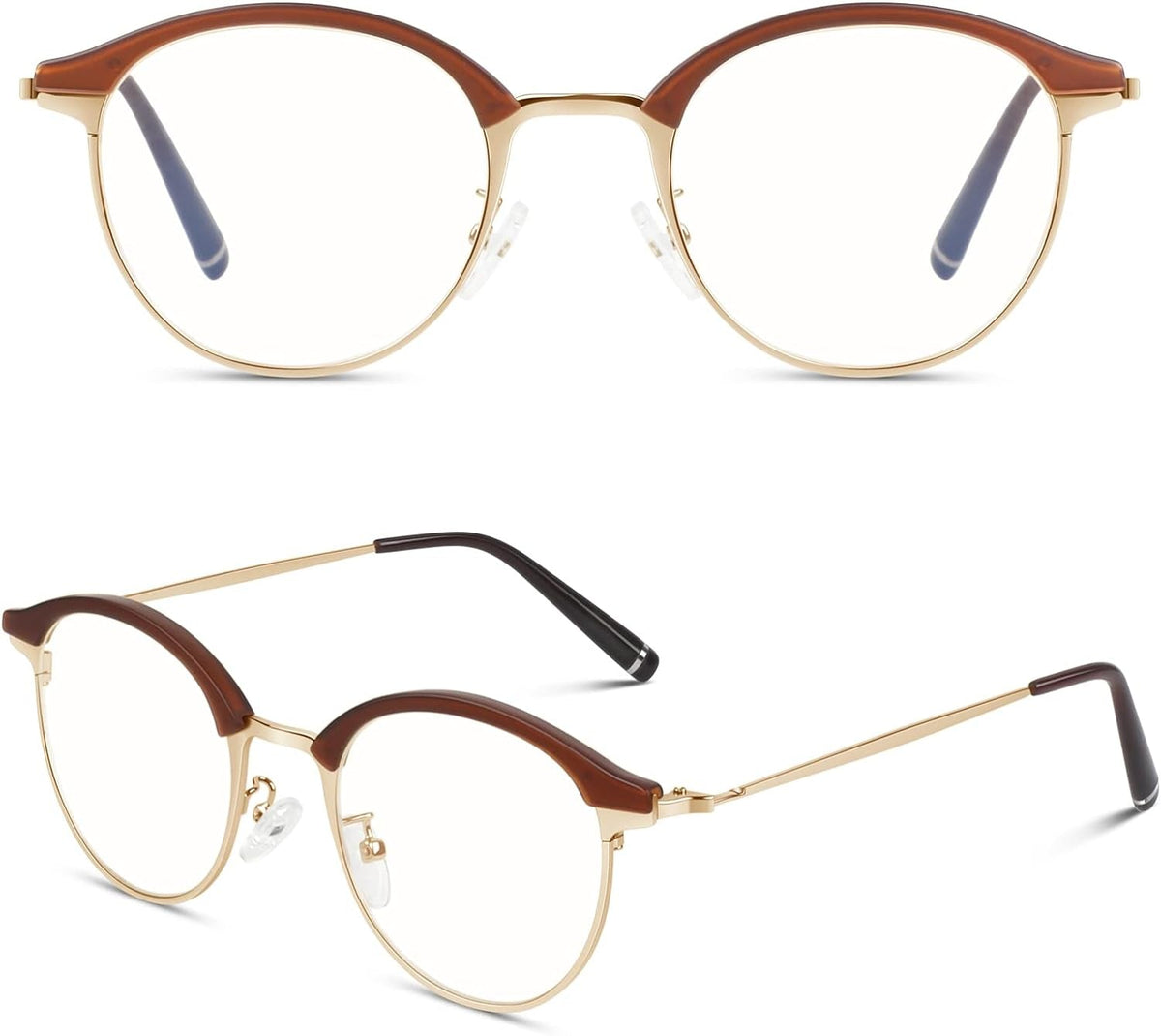 Happy Store CN56 Vintage Inspired Classic Horn Rimmed Nerd UV400 Clear Lens Glasses