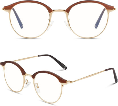 Happy Store CN56 Vintage Inspired Classic Horn Rimmed Nerd UV400 Clear Lens Glasses