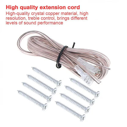2Pcs 5 Inch 350W Car Coaxial Auto Audio Music Stereo Full Range Frequency Hifi Speakers Non-Destructive Installation