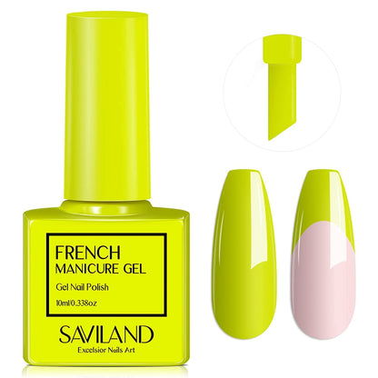 French Gel Nail Polish - 1PC 10ML Blue Gel Polish U V LED Soak Off Gel Quick French Manicure Gel Polish Nail Salon DIY Home for Starters Professionals Party