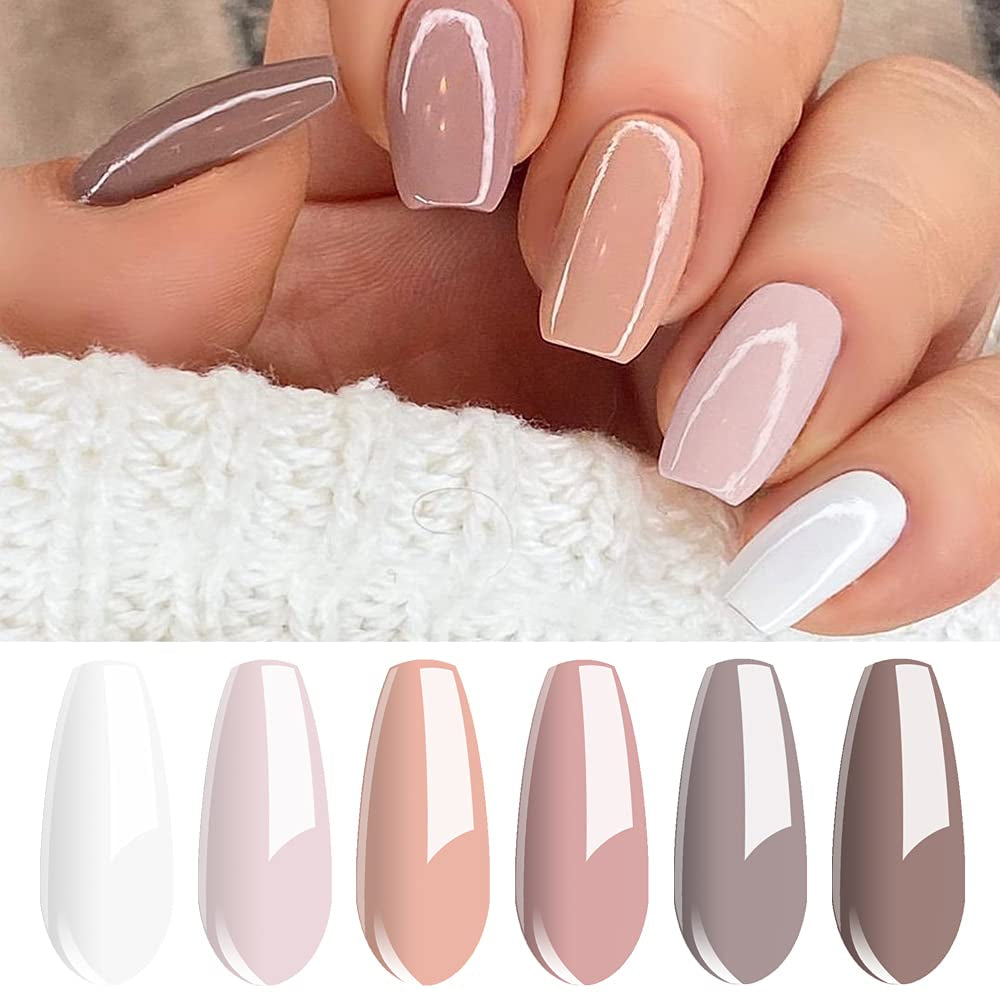 Gel Nail Polish Set Treding Summer Gel Polish Kit - Bright Colors Collection - UV LED Nail Gel Required, 8ml Bottle Nail Art