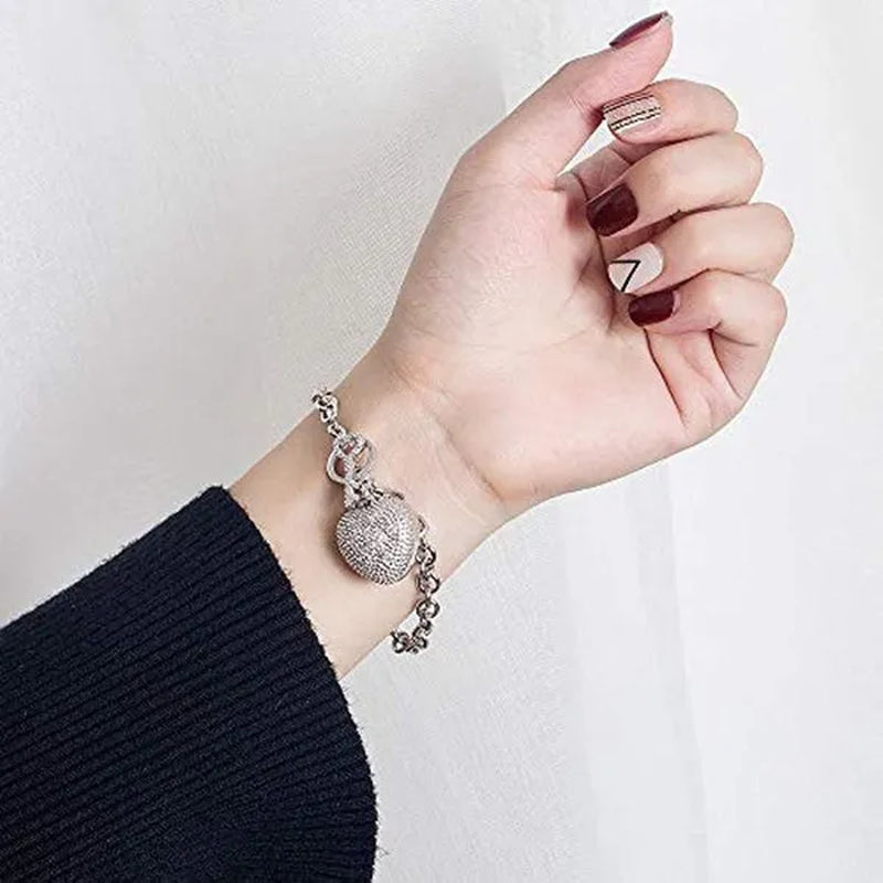 FASHION Women's 925 Sterling Silver Necklace Noble Heart Pendant Necklace/Bracelet Solid Silver Rolo Chain Birthday Party Jewelry