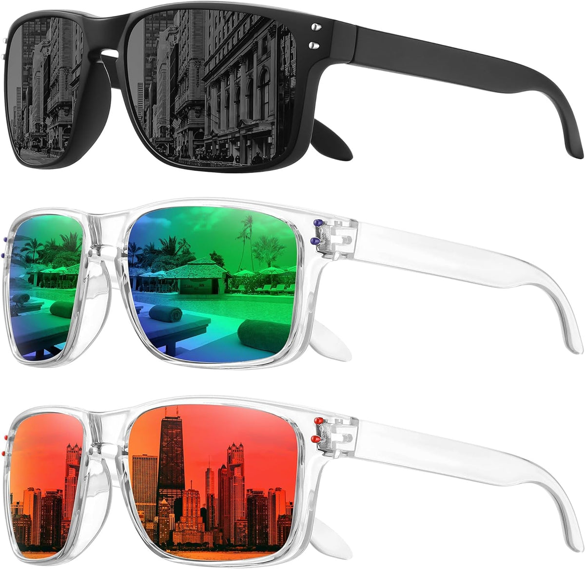 Polarized Sunglasses for Men Women Sports Driving Fishing Glasses UV400 Protection