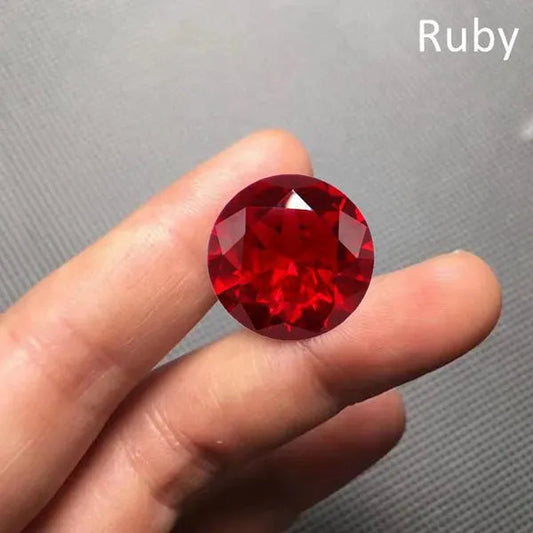 Large Ruby Unheated 10.50 Cts Natural Mined 11.0mm Sri-Lanka Garnet Ruby Pigeon Red Round Cut VVS Loose Gem