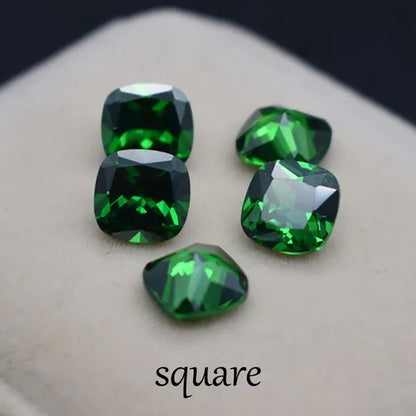 Stone of Life 3A Colombia Emerald Corundum Spinel Various Shapes Mosaic Jewelry Diy Green Gem AAA 5-7MM