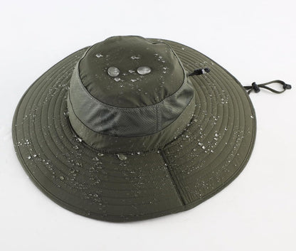 UPF50+ Mens Sun Hat Wide Brim Fishing Hat Foldable Large Brim UV Protection Sun Hat for Men Women Beach Gardening
