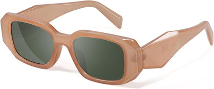 Trendy Rectangle Sunglasses for Women Men,Y2K Vintage Retro 90s Aesthetic Cool Driving Sunglasses