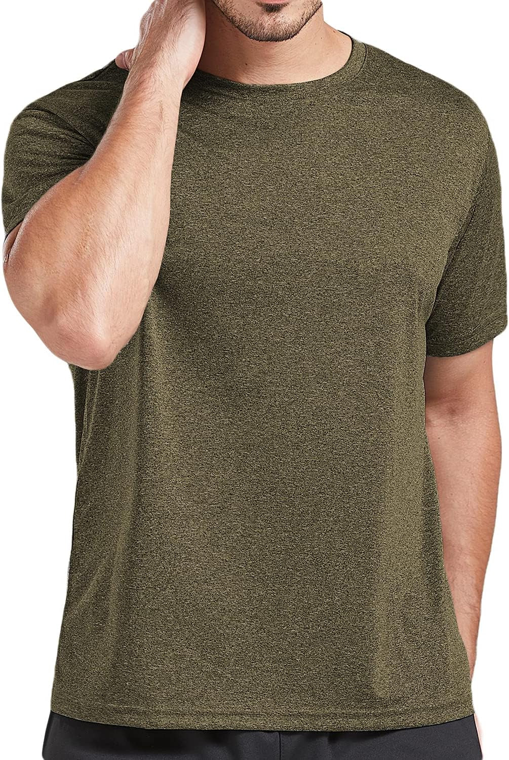 5 Pack Men'S Dry Fit T Shirts Athletic Running Gym Workout Short Sleeve Tee Shirts for Men
