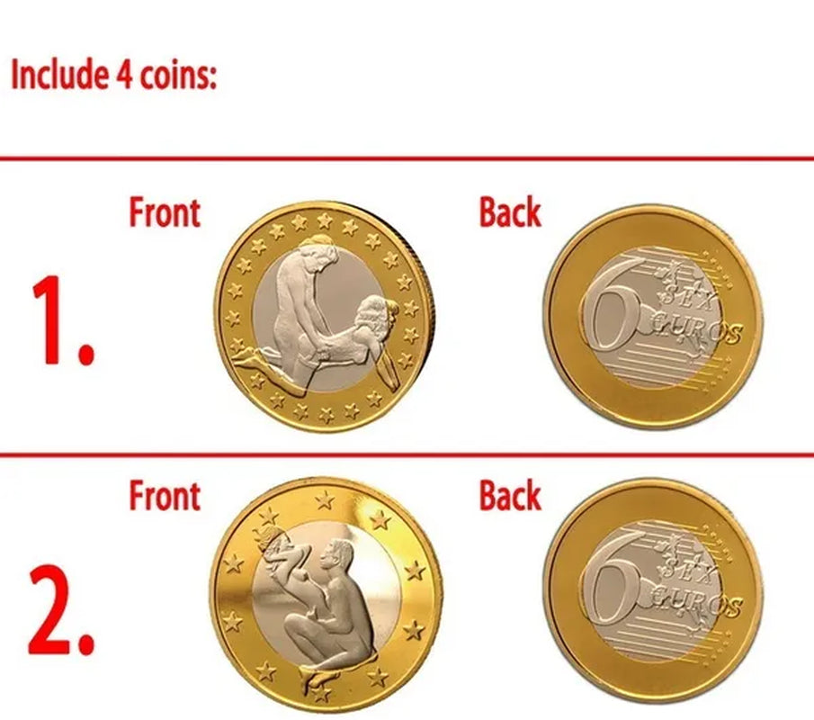 Special Offer Sale Sex Euros Coins Mix Order Pure Gold Coins Euro Coins Copy