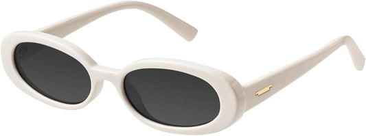Retro Tiny Oval Sunglasses for Women with Small Face Narrow Style MS52360