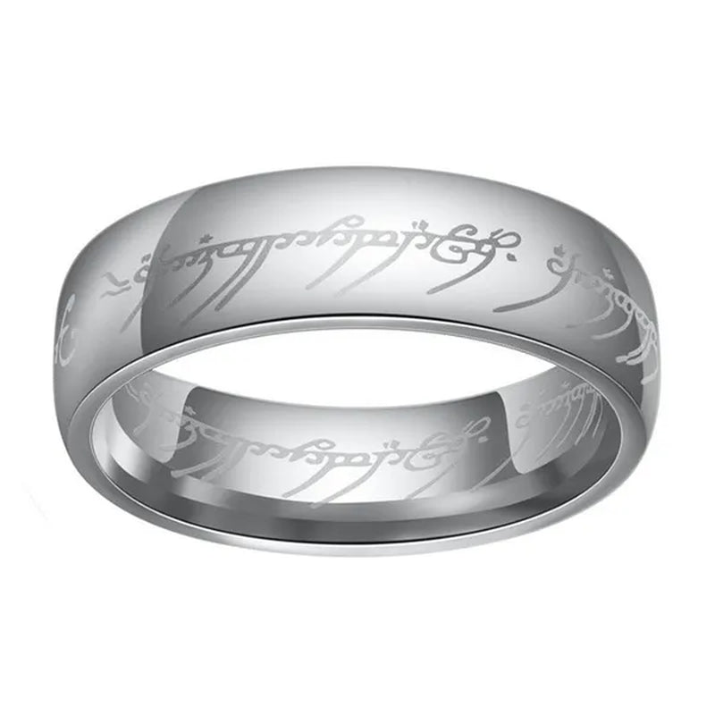 Fashion Jewelry Lord of The Rings Stainless Steel Men Women LOTR The One Band Ring