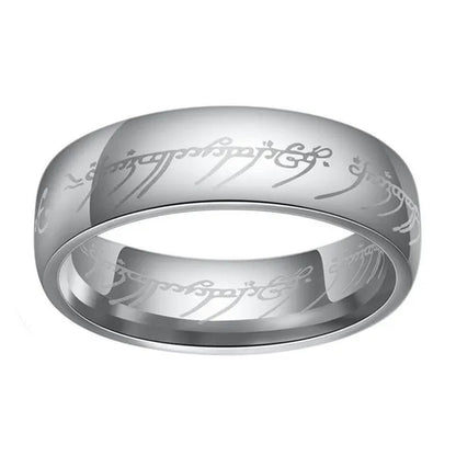 Fashion Jewelry Lord of The Rings Stainless Steel Men Women LOTR The One Band Ring