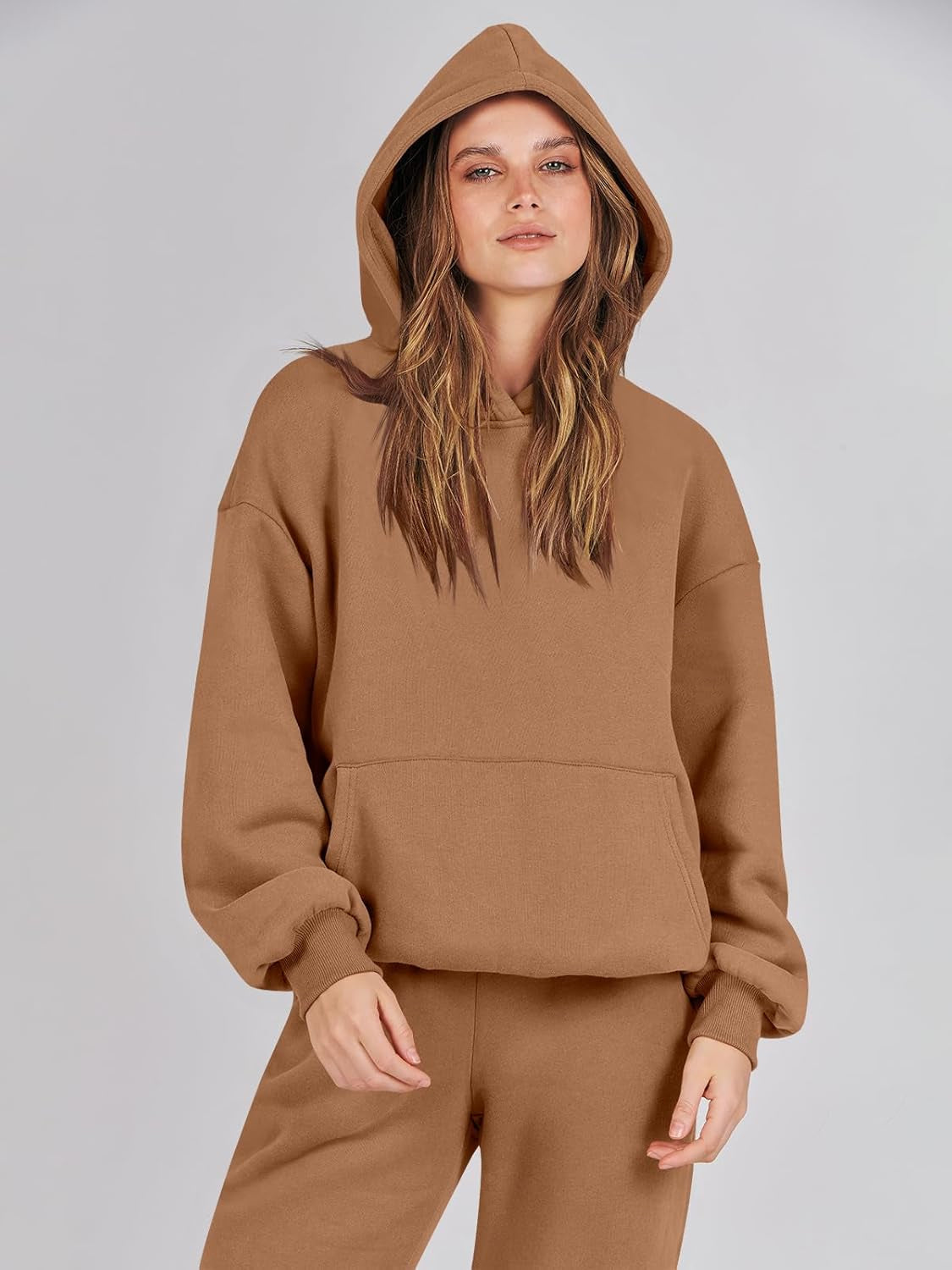Womens 2 Piece Outfits Lounge Hoodie Oversized Sweatshirt Jogger Sweatpants Y2K Tracksuit Sweatsuit Set Fall Clothes