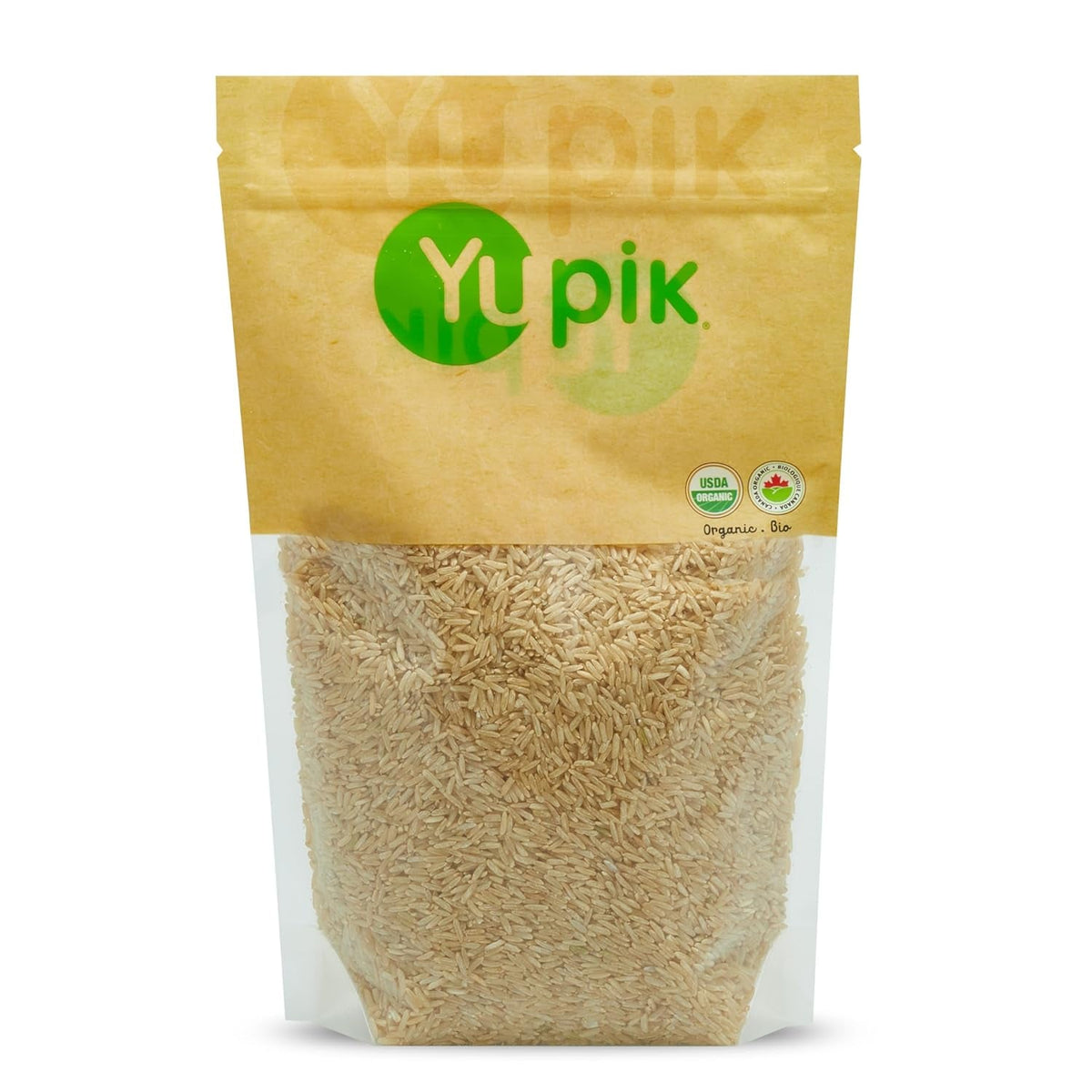 Organic Brown Rice, Long Grains, 2.2 Lb (35.2 Oz), Non-Gmo, Vegan, Gluten-Free, Kosher, Salt-Free, Source of Fiber & Iron, Easy Preparation, Ideal for Recipes, Side Dishes, Salads & More