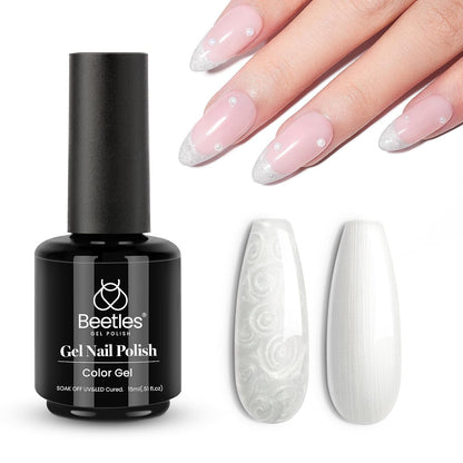 Beetles Neutral Gel Nail Polish 15ml Nude Pink Polish Set Pink Jelly Soak Off U V LED Nail Lamp Translucent Nail Art Gel