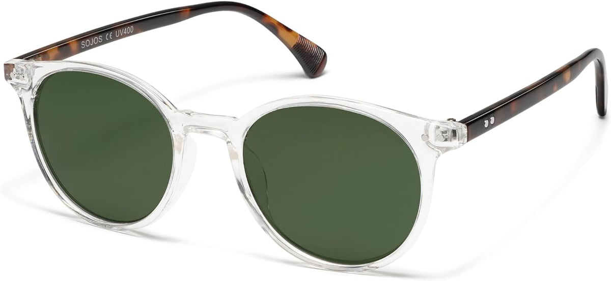 Small Round Classic Polarized Sunglasses for Women Men Vintage Style UV400 Lens SJ2113