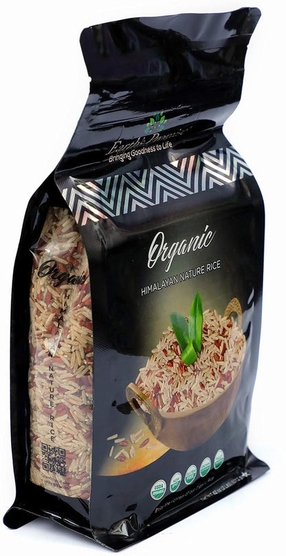 '- Organic Red Rice & Brown Rice 32 Oz (1-Pack) - Organic, Non-Gmo, Low-Glycemic Index, Gluten Free, Allergen Free, Healthy Diet, Sustainably Sourced, Non-Sticky Rice